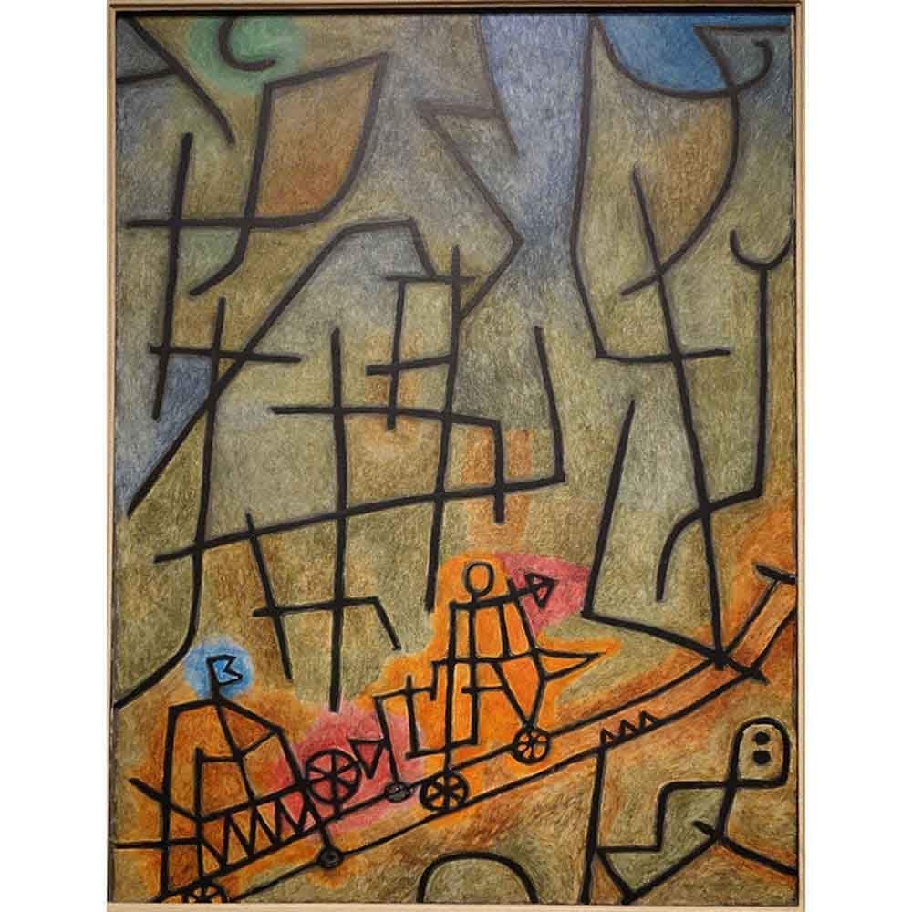 山の征服 【20号】 パウル・クレー 【 額縁が選べる 額入り 複製画 絵画 】