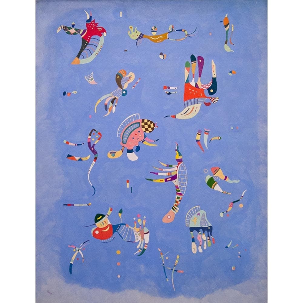 青い空 【20号】 ワシリー・カンディンスキー 【 額縁が選べる 額入り 複製画 絵画 】