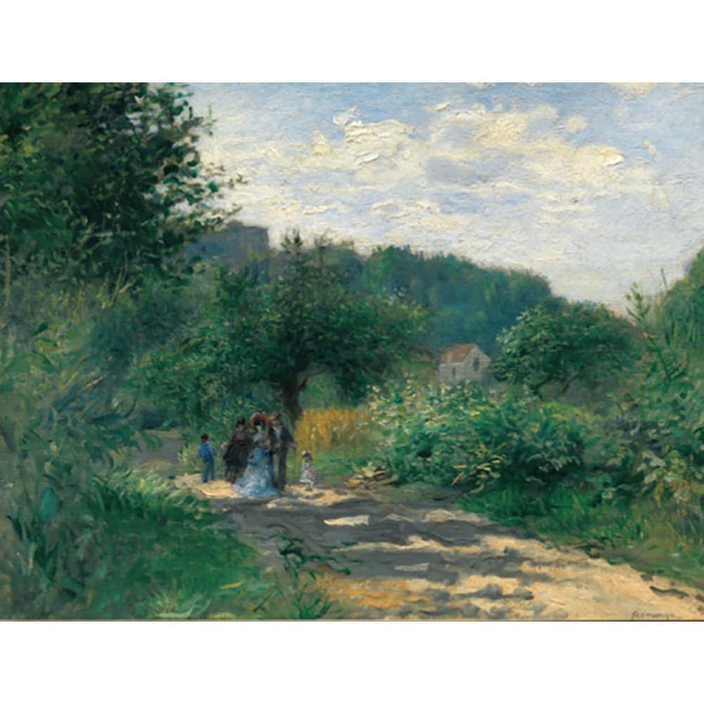ルーヴシエンヌの道 【20号】 ピエール＝オーギュスト・ルノワール 【 額縁が選べる 額入り 複製画 絵画 】