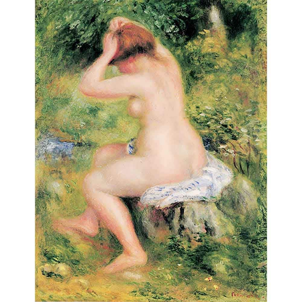 入浴の支度をする裸婦 【20号】 ピエール＝オーギュスト・ルノワール 【 額縁が選べる 額入り 複製画 絵画 】