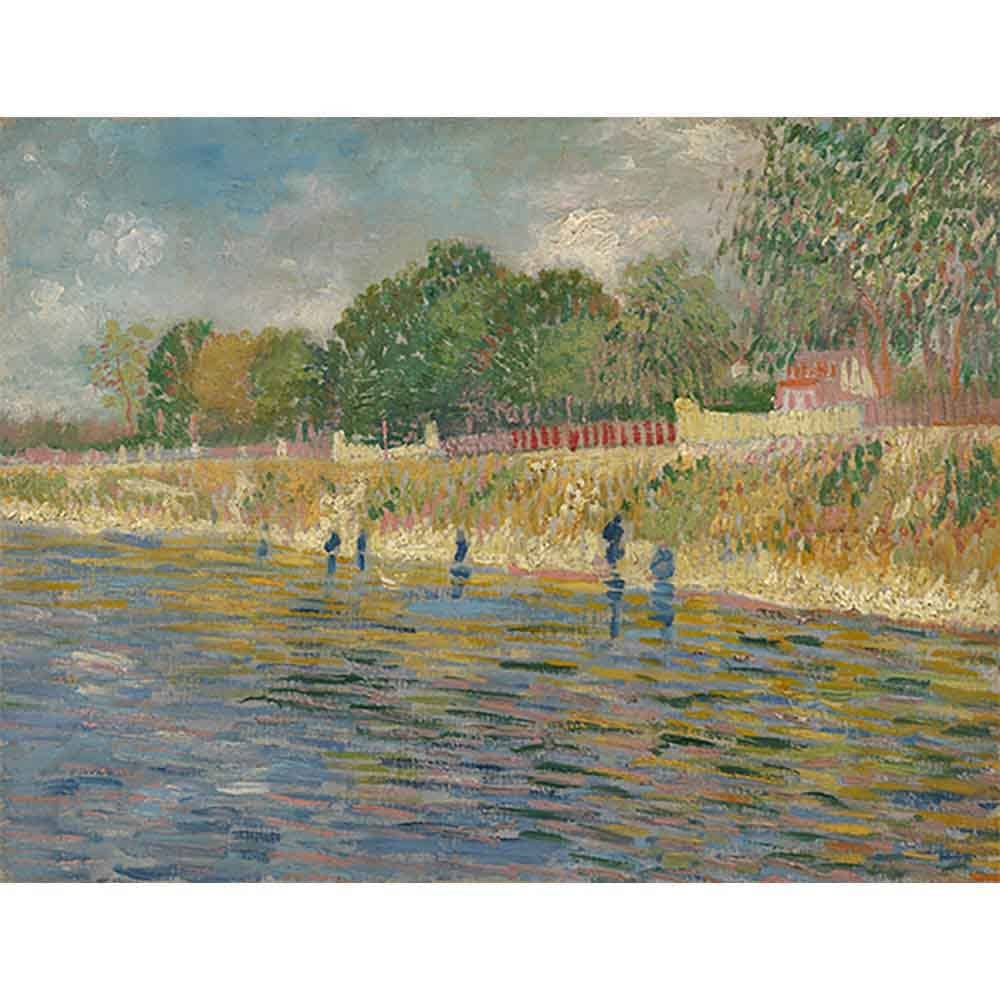セーヌ川の川岸 【20号】 フィンセント・ファン・ゴッホ 【 額縁が選べる 額入り 複製画 絵画 】