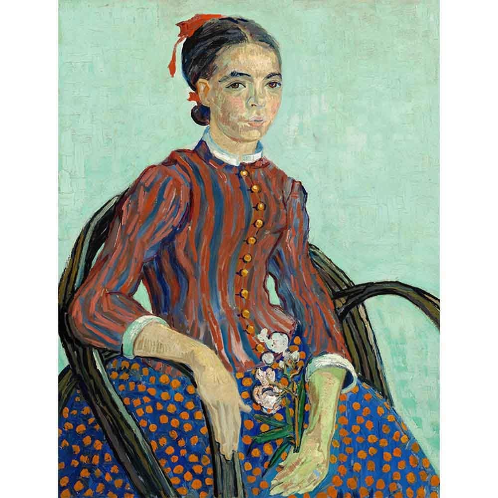 フィンセント・ゴッホラ ラ・ムスメ 複製画　世界の名画 ラ・ムスメ 【20号】 フィンセント・ファン・ゴッホ 【 額縁が