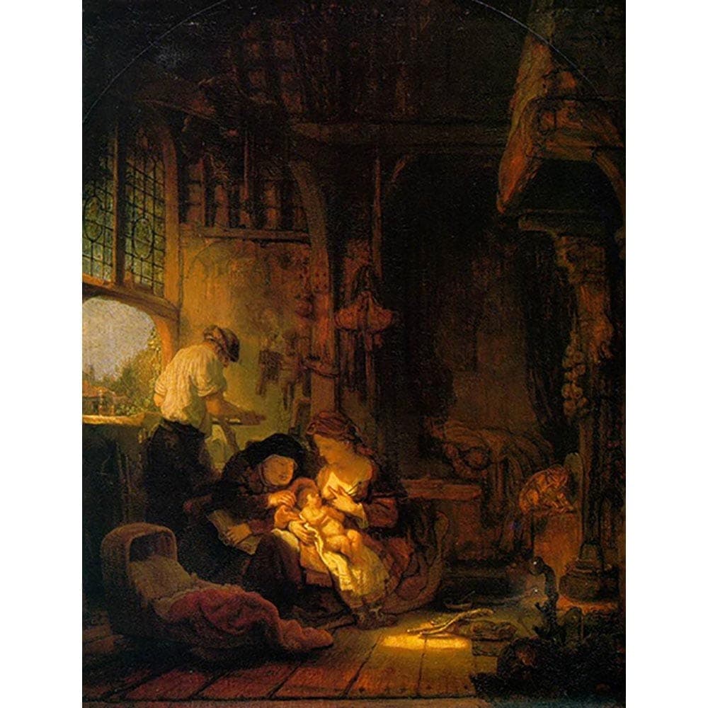 聖家族 （ 指物師の家族 ） 【20号】 レンブラント・ファン・レイン