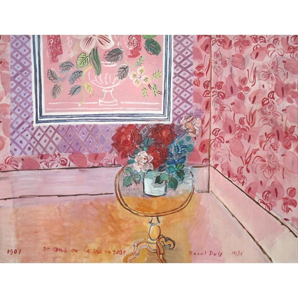 30年、或いはバラ色の人生 【20号】 ラウル・デュフィ 【 額縁が選べる