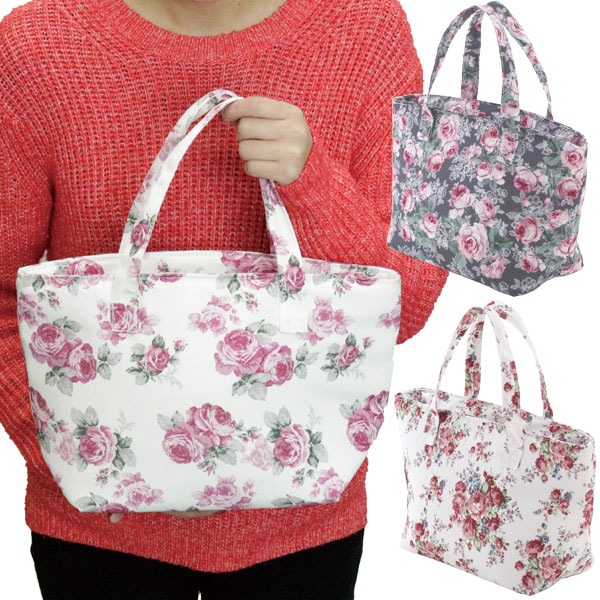 花柄 保温 ランチバッグ