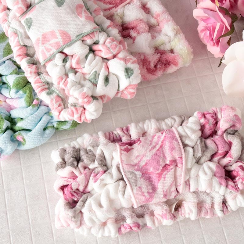 ヘアバンド レディース 花柄 日本製 綿100%