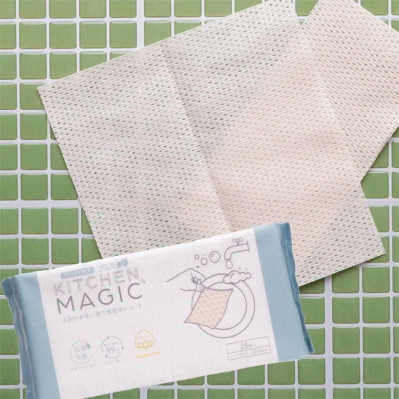 食器洗い 洗剤付きシート キッチンマジック 25枚