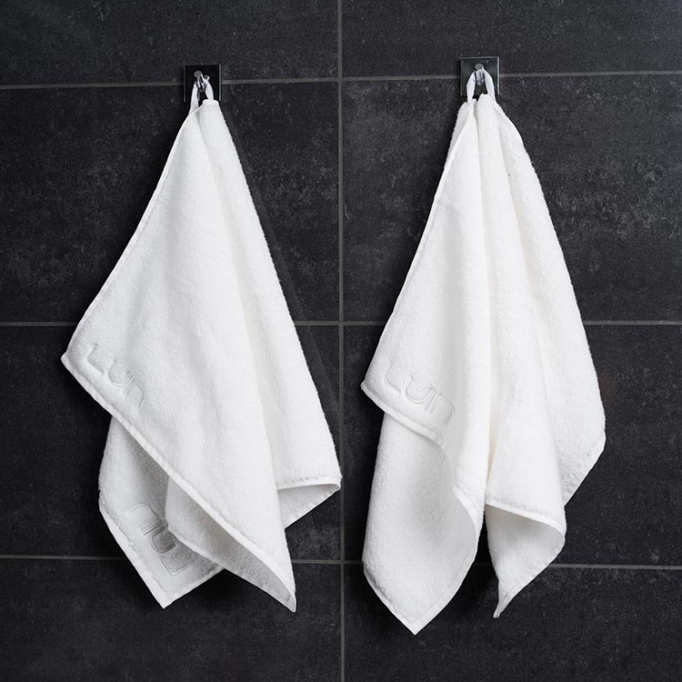 ルインリビング フェイスタオル 綿100% 50×80cm ベージュ ローズ ホワイト ブラック グレー