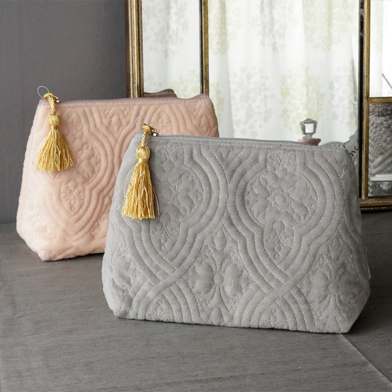 マチルドエム 小物入れ ポーチ レディース ピンク グレー Mathilde M