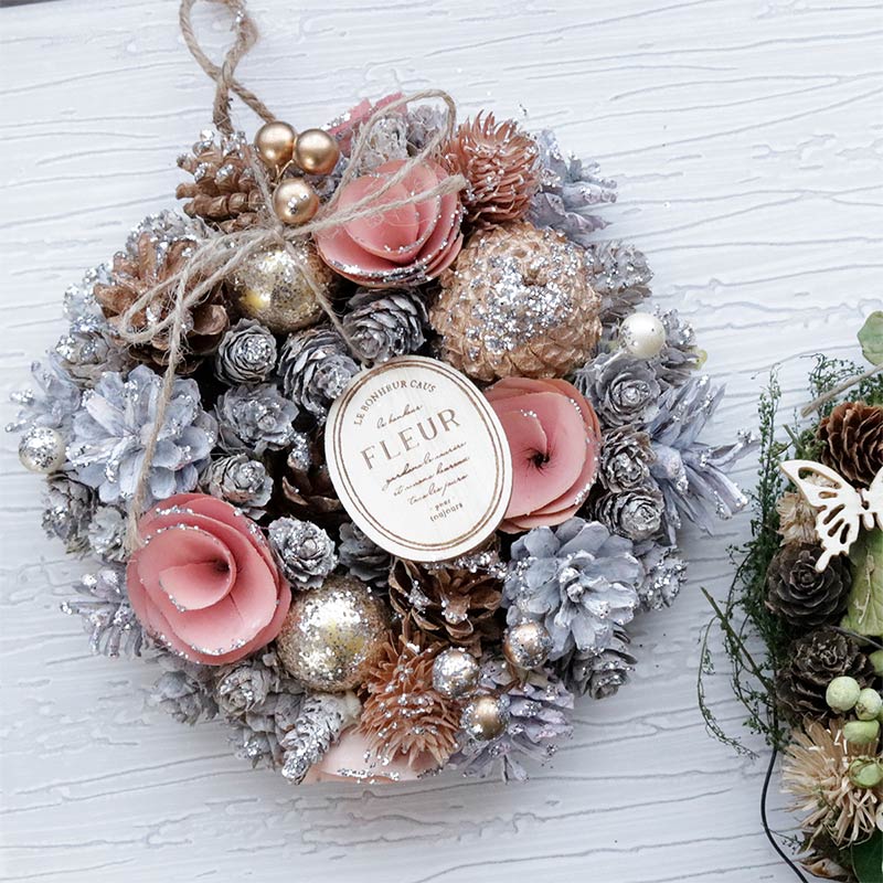 ナチュラルフラワーリース Sサイズ