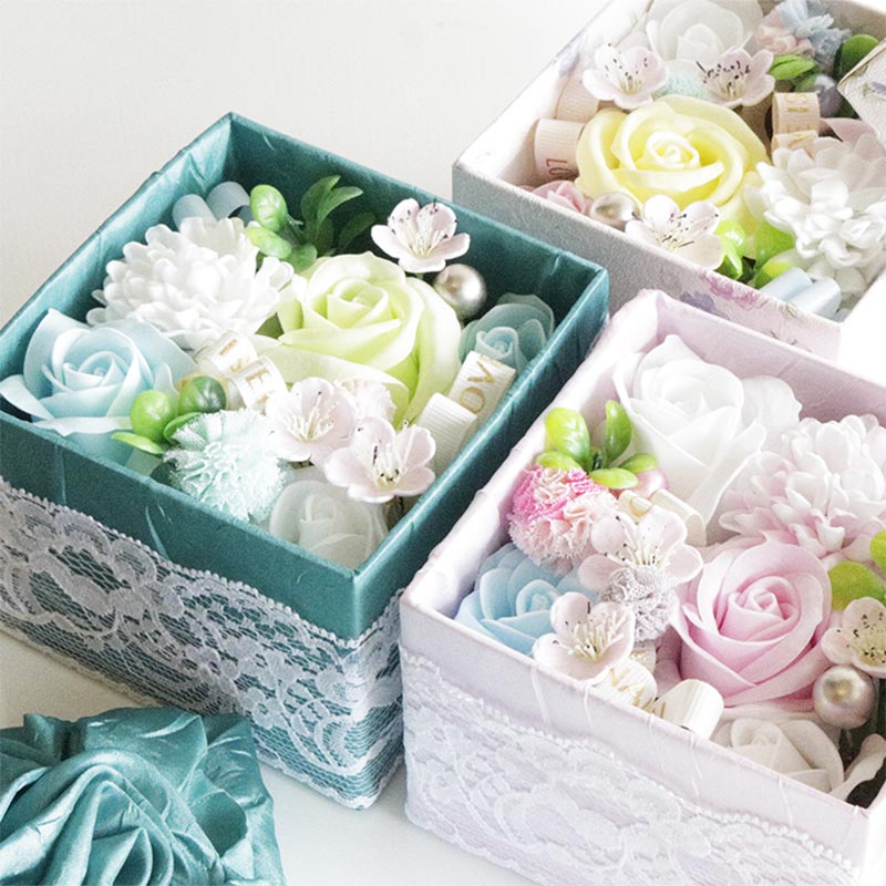 花のカタチの紙石鹸ギフト ルアナ