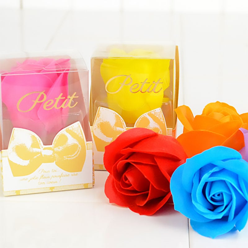 お花のカタチの入浴剤 ソープフラワー 入浴剤 バラ