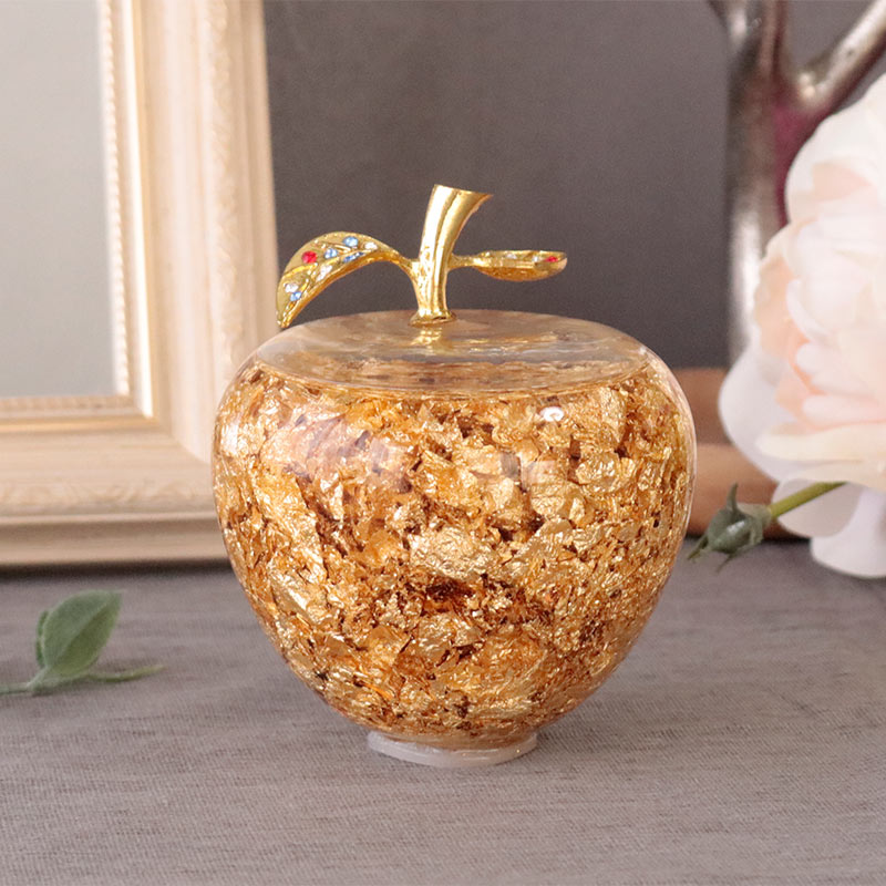 金箔 りんご 置物 ゴールデンアップル
