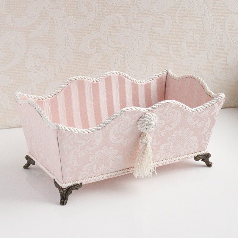 ジェニファーテイラー ハルノ-ピンク 脚付き小物入れ