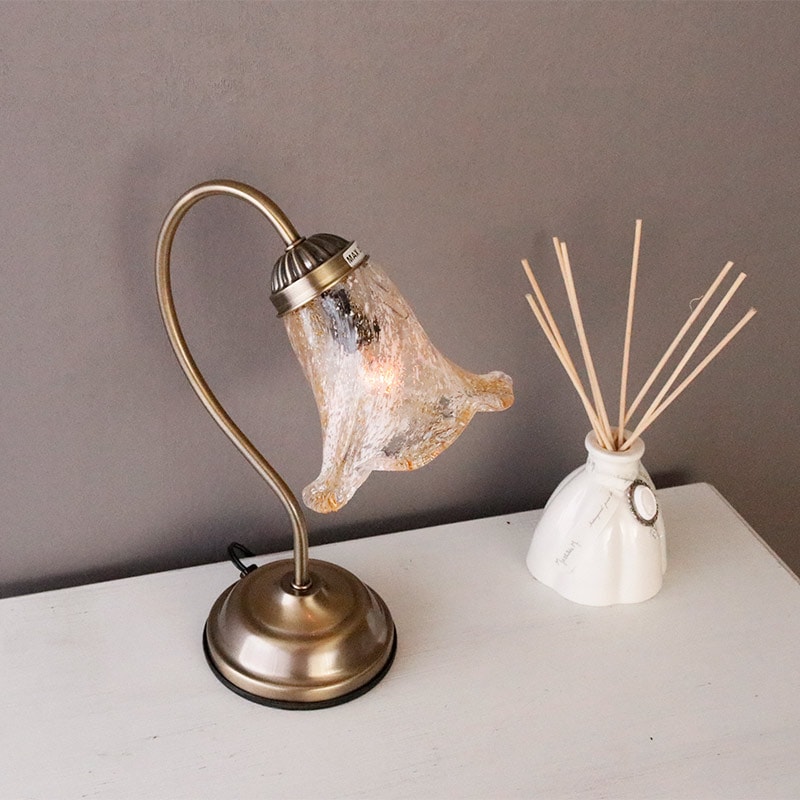 3段階調光付き タッチランプ ゴールド/クリア/ピンク×ホワイト