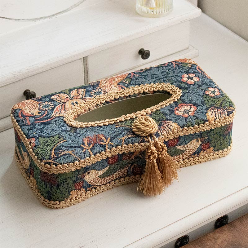 Jennifer Taylor/ジェニファーテイラー いちご泥棒 ティッシュボックスケース