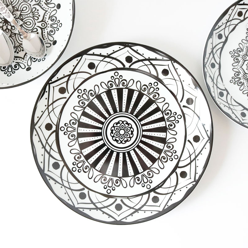 EXCELSA/エクスチェルサ BOHEME NOIR/ボヘムノワール 24cm ディナープレート