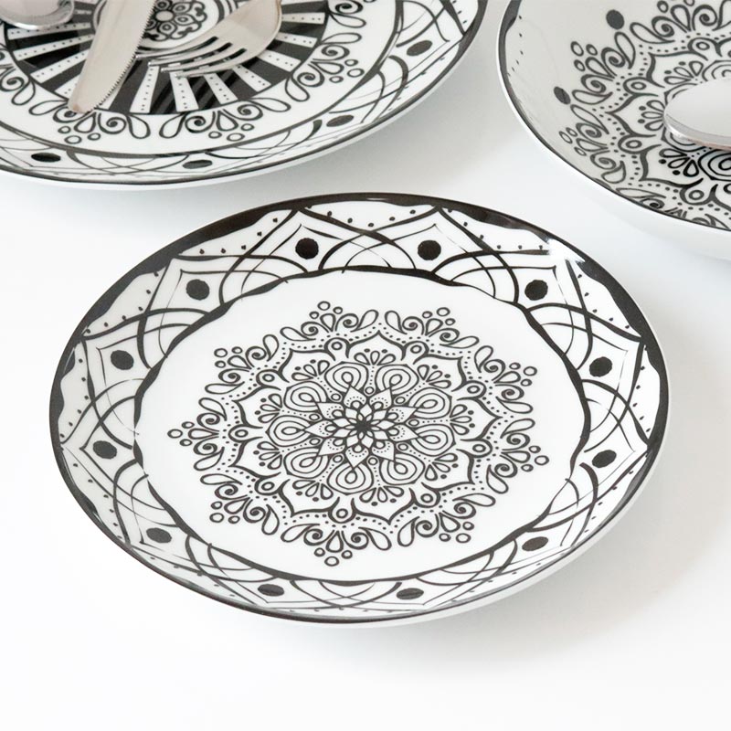 EXCELSA/エクスチェルサ BOHEME NOIR/ボヘムノワール デザートプレート 19cm