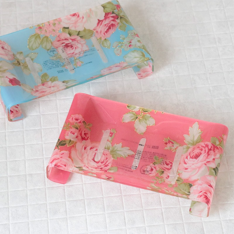 カプリローズ ソープディッシュ アクリル カプリローズ/カプリローズブルー