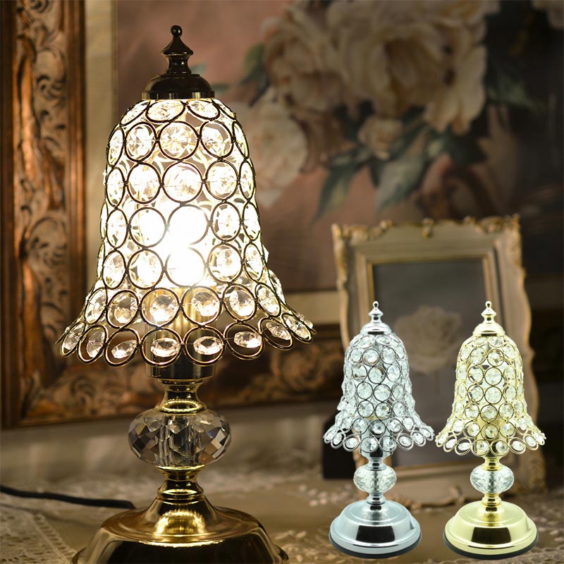 テーブルランプ タッチセンサー 3段階調光 ゴールド/シルバー