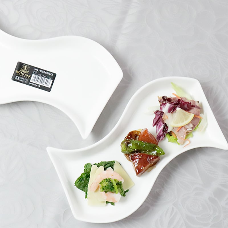 ウイルマックス 変形皿 白 プレート皿 磁器 32244 1枚 Wilmax 食器
