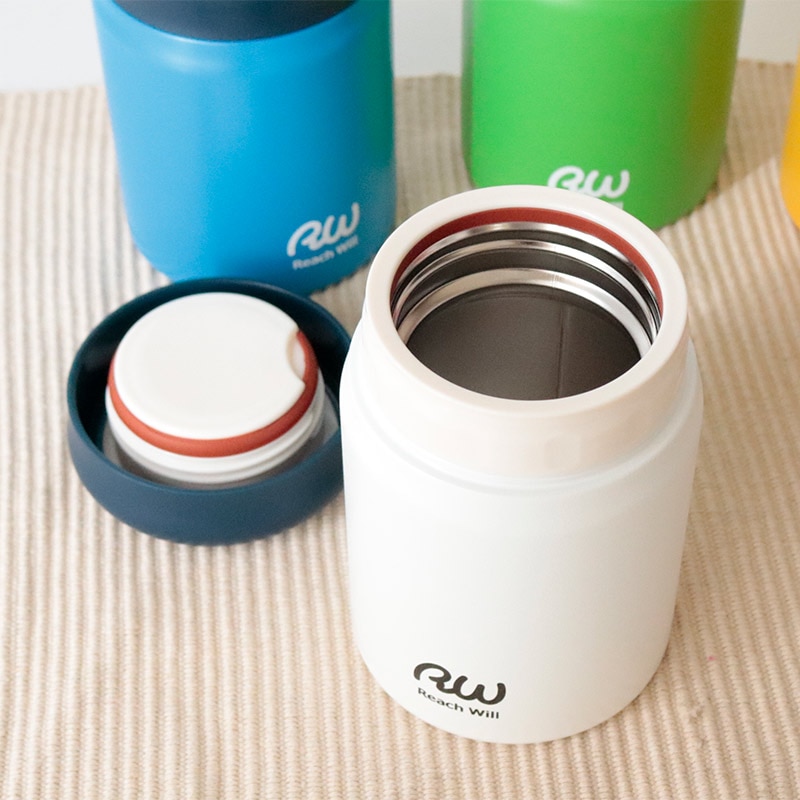 真空二重構造 ステンレス スープジャー 320ml イエロー/レッド/ブルー/グリーン/ホワイト