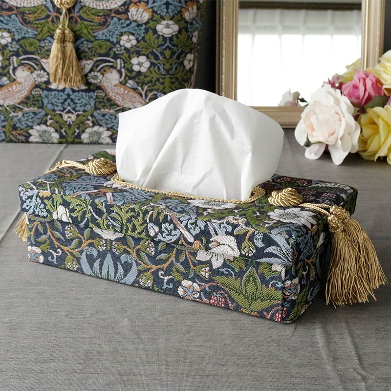 アクアフラワー クラシカル ティッシュケース