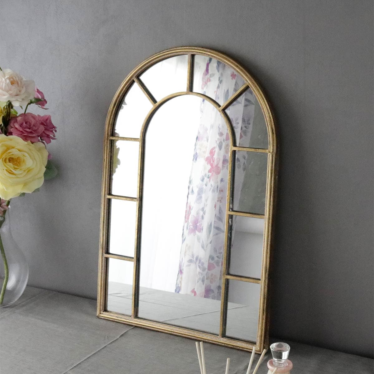 マチルドエム 鏡 壁掛け おしゃれ アンティーク調 シャビー クラシック