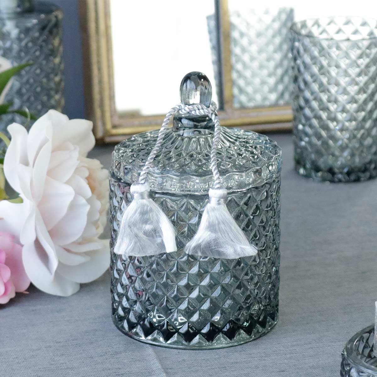 Mathilde M/マチルドエム ガラスポット グレー ガラス