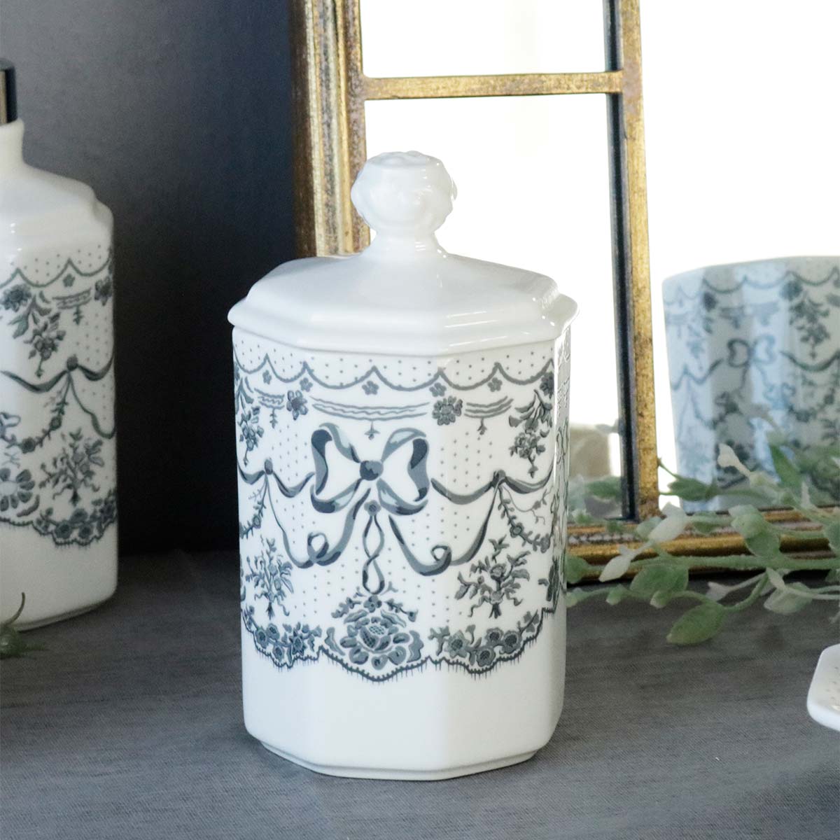 マチルドエム 陶器 蓋付き 小物入れ エレガント Mathilde M