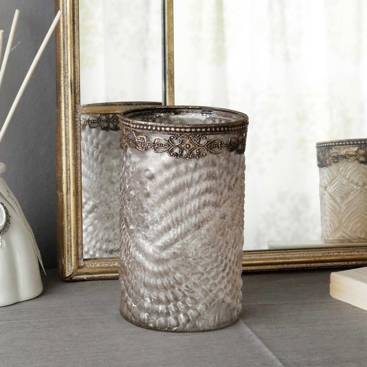 マチルドエム キャンドルホルダー ガラス アンティーク風 Mathilde M