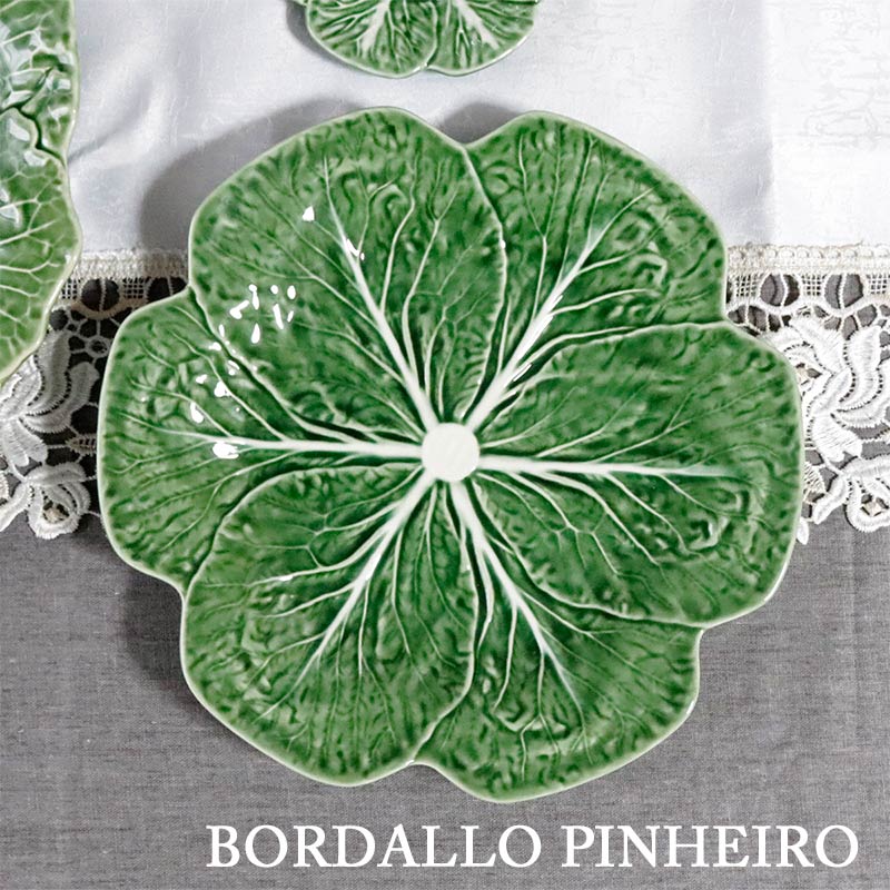 ボルダロ ピニェイロ キャベツ ディナープレート 皿 陶器 Bordallo pinheiro CABBAGE