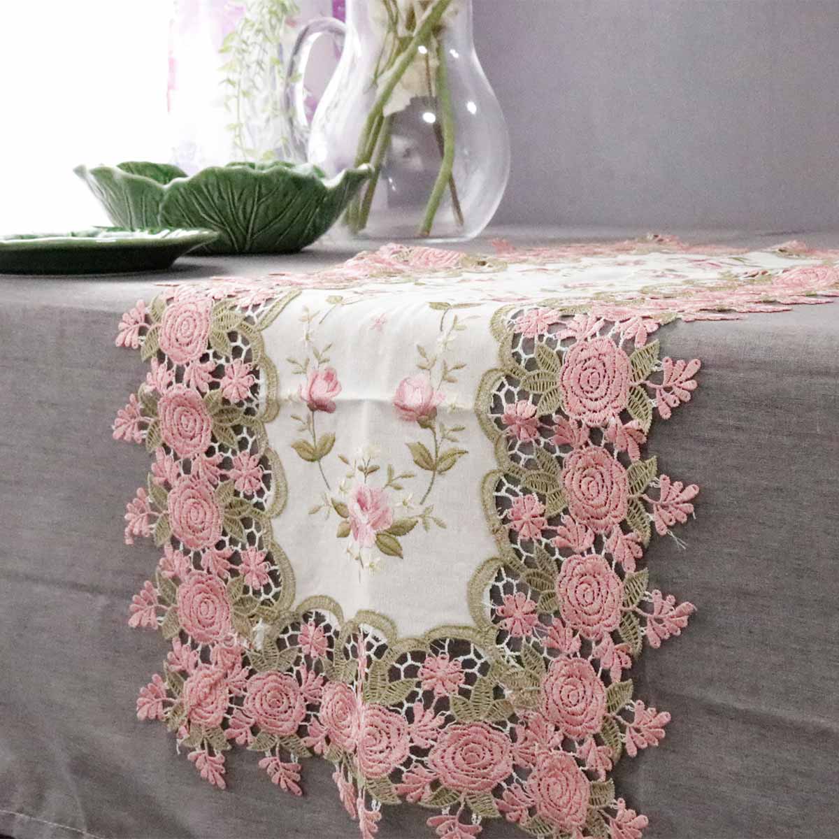 テーブルランナー レース イングリッシュレース 35×80cm 77889