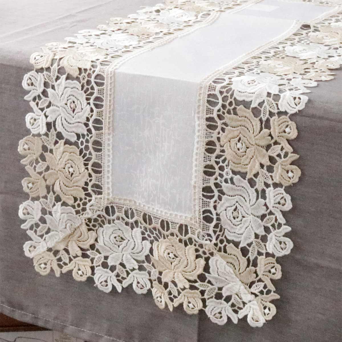 テーブルランナー レース フレンチレース 35×80cm 77595
