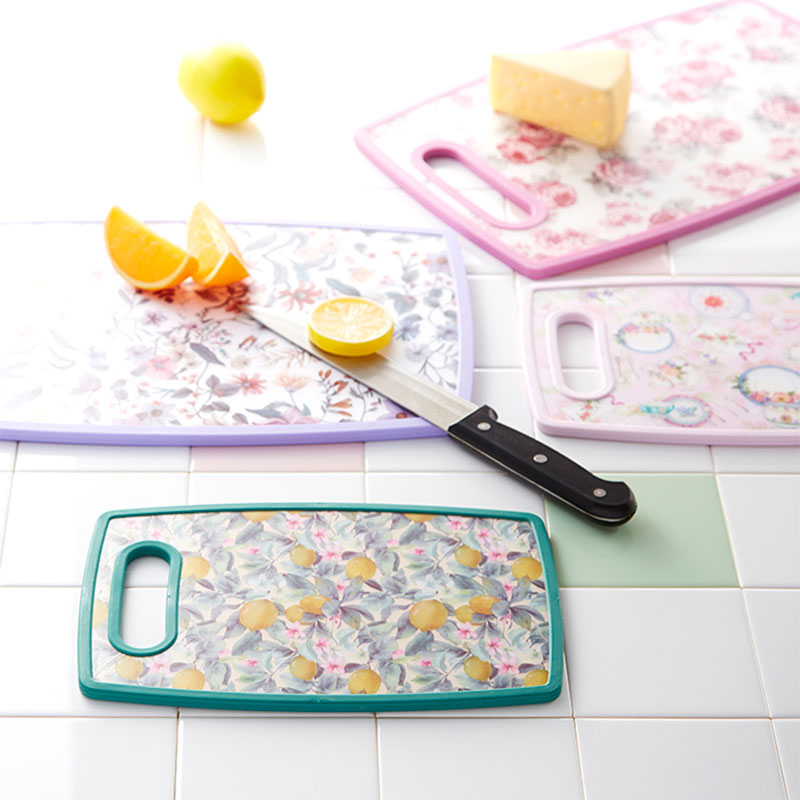 花柄のカッティングボード Lサイズ ポリプロピレン 耐熱 80℃ 全15種