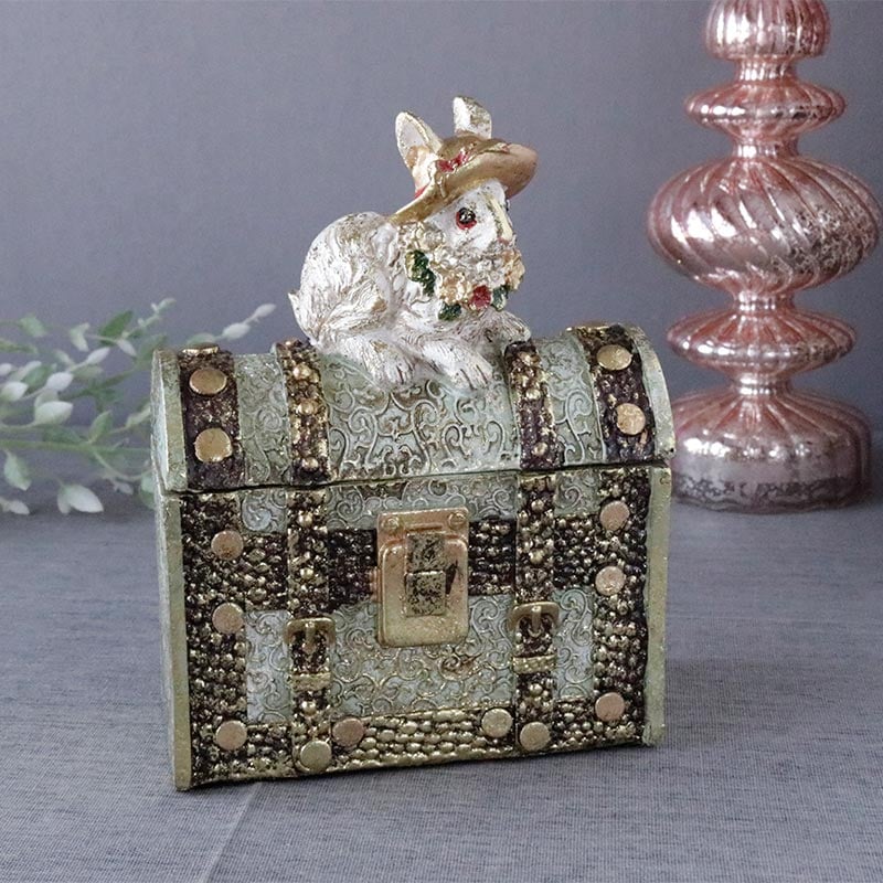 置き物 ミニラビットボックス グリーン 10518