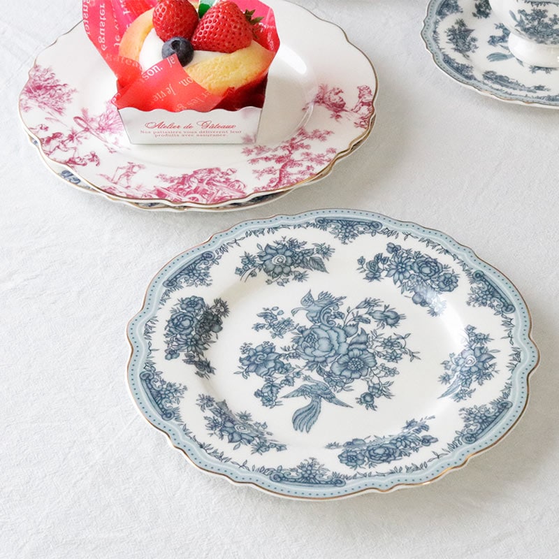 Toile Jouy トワルドジュイ ラウンドプレート