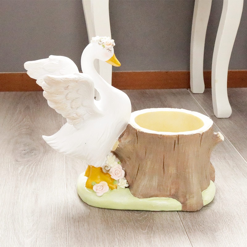 プランター 4号 おしゃれ スワン ガーデニング 