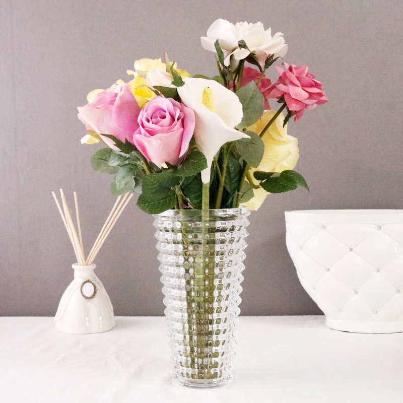 ガラス モザイク フラワーベース ラウンド