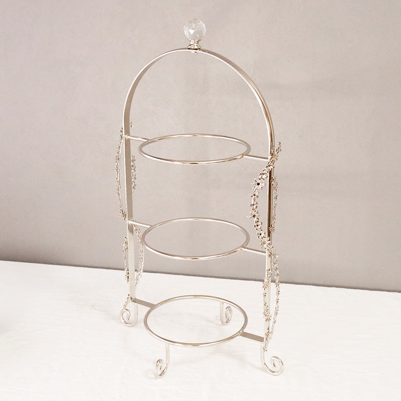 フラワーバイン3段トレイスタンド