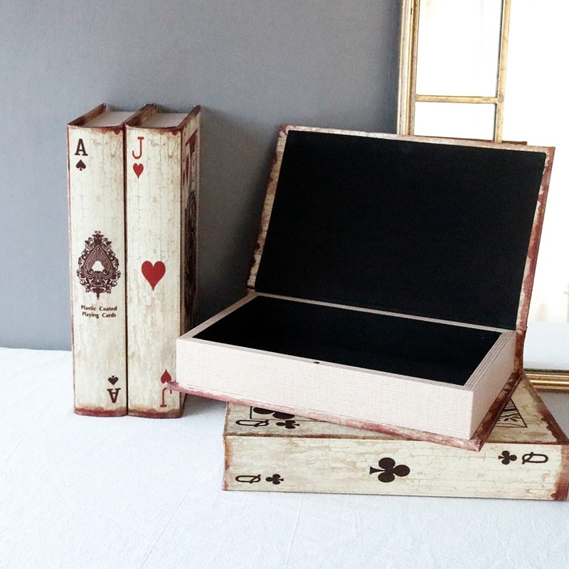 アンティーク トランプ ブックボックス 4Pセット