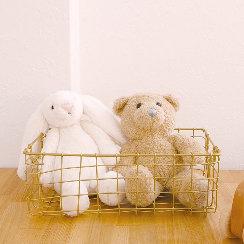 収納 ワイヤーバスケット 収納バスケット 真鍮風 インテリア雑貨