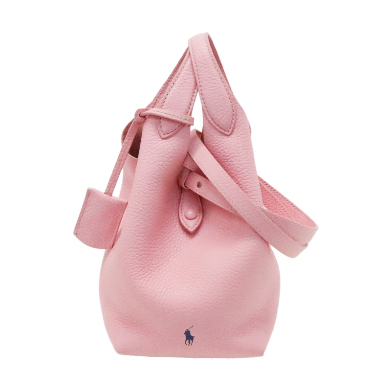 中古 美品 Polo Ralph Lauren / ポロラルフローレン Polo Play レザースモールトート&クロスボディ バッグ レディース レザー