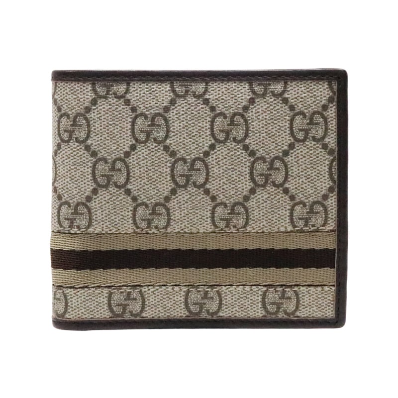 GUCCI/グッチ GGスプリーム 2つ折り財布