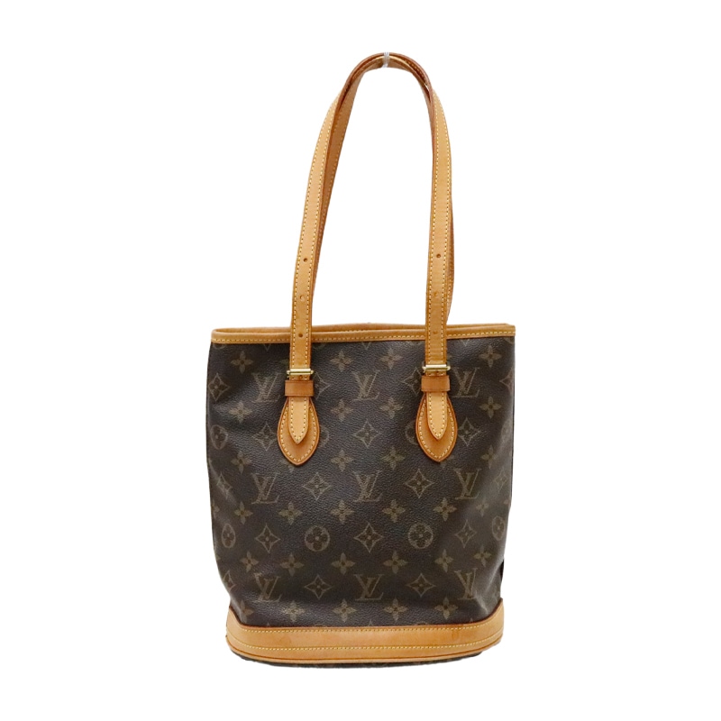 LOUIS VUITTON/ルイヴィトン バケットPM モノグラム M42238 トートバッグ ヴィンテージ レディース ポーチ欠品 中古