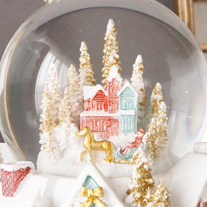 スノードーム ツリートップパステル オルゴール