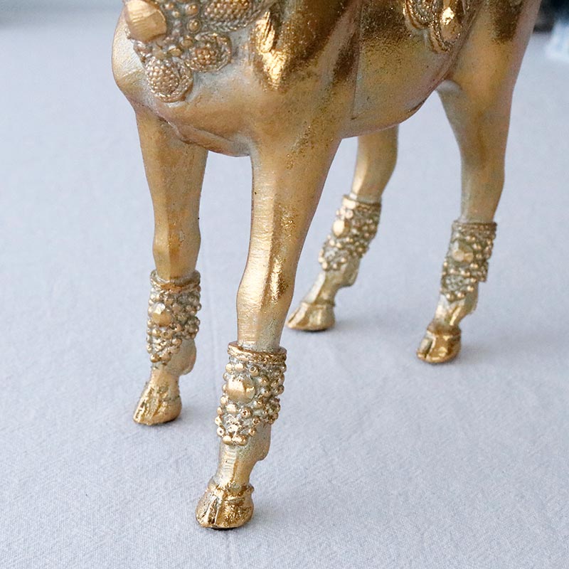 クリスマス トナカイ 置物 エレガント ゴールド 高級感 おしゃれ