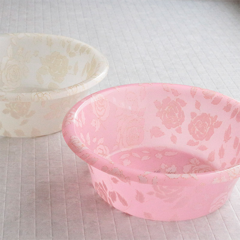 綺麗✳︎お風呂イスと洗面器2点セット ロイヤルアーデンローズバラ