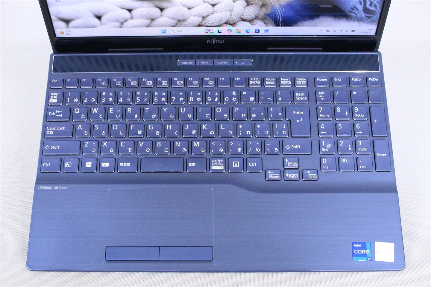 富士通 パワフルモデル 11世代Corei7 LIFEBOOK AH77/E3 メタリック