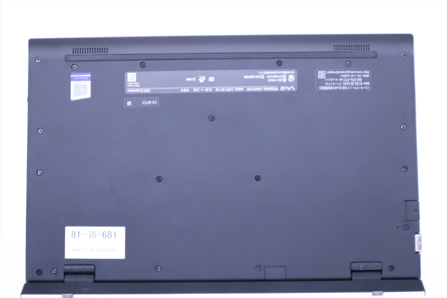 ノートパソコン バッテリー良 薄軽量快速16Gモデル 10世代Corei5 VAIO